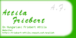 attila friebert business card